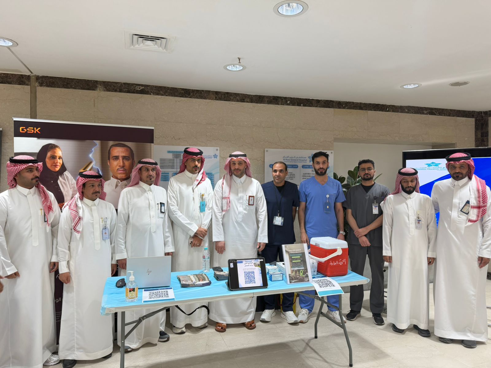تدشين حملة «العافية في بيئة العمل» بمستشفى الرس العام لتعزيز صحة وسلامة الكوادر الصحية والإدارية